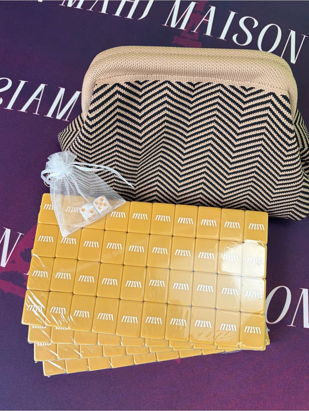 Paris Mahjong Tiles & Tile Bag 🀄️🇫🇷